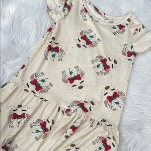 Festive Reindeer Print Dress